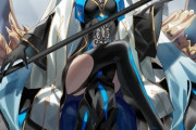 【FGO】冬の女王霊衣のモルガン様イラスト！！　脚組みモルガン様素敵です！