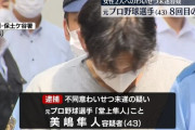 【悲報】元ソフトバンクの堂上隼人さん、女性への猥褻容疑で8回目の逮捕