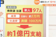 【自民茂木幹事長】「文通費1日で100万円」新人議員に全額返金求める❓❗