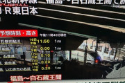 東北新幹線脱線　乗客96人
