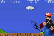 【動画】マリオをステージクリアまでバイオリンで全部再現してみたｗｗｗｗ
