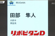 DeNAドラ5田部隼人内野手について語るスレ