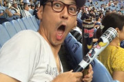 【画像】プロ野球観戦しに行って隣がこのおっさんだったらどうする？