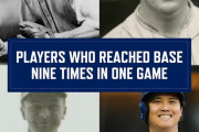 【MLB】1試合9出塁を達成した歴代メジャーリーガーの成績一覧がこちらwwwwwwwwwwwwww