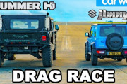 スズキ・ジムニーがハマーH1相手にドラッグレース対決 意外な結果に海外驚き