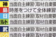 【悲報】広島東洋カープ このご時世に未だに1球団だけ全体練習を行なっている模様...