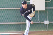 日ハム斎藤佑樹ブルペン入り「力を入れて」球速120キロ
