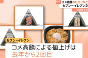 【悲報】セブンイレブン､おにぎりや弁当29品目値上げ おにぎりは平均20円の値上げ ツナマヨと北海道産昆布は196円に