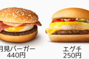 【画像】マクドナルド、ベーコンを挟んだだけで190円も値上げｗｗｗｗｗｗｗｗｗｗｗｗ