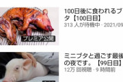 【悲報】100日後に食われるブタ、丸焼きになる