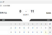 【試合結果】フェニックスL「日本ハム vs.DeNA」0-11で敗北