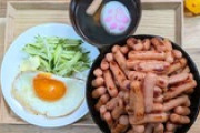 【料理】衝撃ビジュアルの〝理想の朝ご飯〟に大興奮！　「子供の頃の夢」「最高飯じゃないですか！」