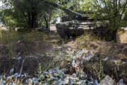 おそロシアのT-90戦車、ゴミ捨て場で見つかる