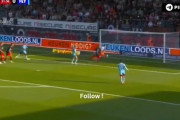 ◆オランダ◆フェイエノールトFW上田綺世、2節エクセルシオール戦味方のシュートのこぼれを頭で押し込みリーグ2G目