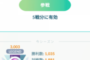 【ポケモンGO】ポケGO新規で始めて9ヶ月、GBLは3回目で初レジェンド