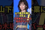 山下美月卒業に対する乃木坂メンバーの反応がヤバい…