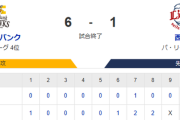 【6-1】ホークス勝利！！モイネロ7回1失点の好投　野村勇の2ランホームランなど　10安打6得点！！