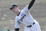 阪神　新助っ人ルーカスが安定感抜群で最速１４９キロ！登板後は満面の笑み　初ライブＢＰ