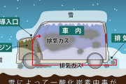 【悲報】27歳女性「大雪で停電だから車内で暖まろ！！」→ 一酸化炭素中毒で死亡