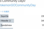 【ポケモンGO】6月コミュデイは「ビードル」が当確か？「ゴース」を抑え堂々の1位に