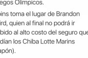 【悲報】レアード、東京五輪メキシコ代表から外れる