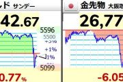 【悲報】金先物、暴落