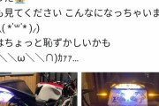 【悲報】例のバイク界隈の姫ライダー、ミラーにいけないものが映りこむ