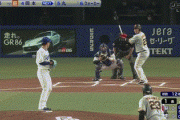 【GIF】巨人・岡本和真が先制タイムリー！