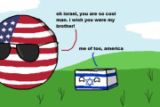 【アメリカ-イスラエル】戦友【ポーランドボール】