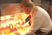 トランプ米大統領がマクドナルドのハンバーガーを絶賛…アメリカらしい食事！