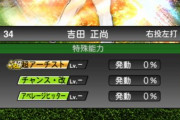 【プロスピA】吉田正尚はアベヒ持ちの通常ver.の方がよくない？