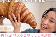 【画像】杏、パリで話題の顔より大きい特大クロワッサンを堪能ｗｗｗｗｗ