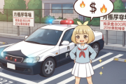 車カスの大阪府警に4円の賠償判決。月極駐車場8000円にパトカーを20分無断駐車したので