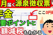 【超重要】1月届く公的年金等の源泉徴収票の見方。定額減税と令和７年追加の不足給付を知ろう！ 3つの重要なチェックポイントも解説