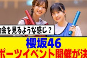 [櫻坂46]これは予想外ｗ櫻坂46史上初のスポーツイベントの開催が決定！！！