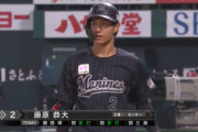 ロッテ藤原恭大(20) .260 3本 10打点 OPS.707