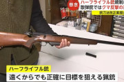 政府、「ハーフライフル銃」の許可要件を厳格化する改正銃刀法を閣議決定…所持基準を限定・規制強化へ！