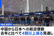 中国「春節」の連休　日本への航空便が4割以上減る見通し
