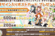 あにまーれ4周年イベント「直筆サイン入りポストカード」抽選プレゼント！