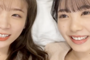 【乃木坂46】秋元真夏、推しの筒井あやめと添い寝で顔真っ赤wwwwww