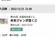 【悲報】ワイ､間違えて年末ジャンボ宝くじを6万円分も買う