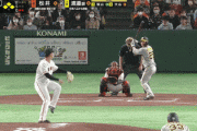 巨人６ー４阪神　8回表　渡邉諒　走者一掃タイムリー2ベースヒット
