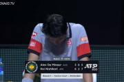 錦織が21位デミノーとの死闘制しロッテルダム3回戦進出！！！