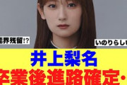 【櫻坂46】井上梨名の卒業後進路が確定した模様…
