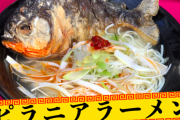 ピラニアが大胆にラーメンにオン！ピラニアラーメンが期間限定で登場（東京・浅草）