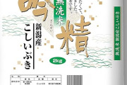新潟県産こしいぶき 無洗米吟精 2kg 令和6年産が1,542円送料無料に！