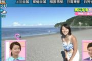 【画像】女子アナさん、水着姿で生中継させられるｗｗｗｗｗｗｗｗｗ