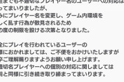 【AKB48のドボン】アホなユーザーのせいでプレイヤー名変更が厳格化されてしまう