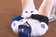 大谷翔平、左肩亜脱臼か　あす検査をして詳細な状態が判明へ