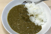 【悲報】ワイ、ほうれん草カレーで家族と喧嘩する